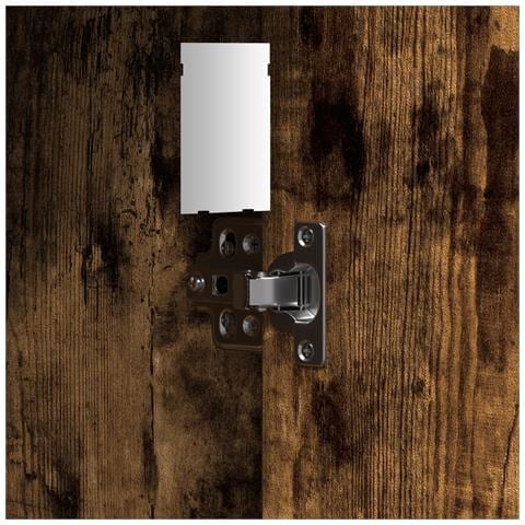 Toeletta con Luci LED Rovere Affumicato 102x33x135 cm - Foto 9