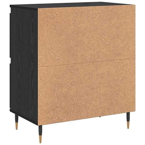 Sideboards 2 pcs Rovere nero 120 x 35 x 70 cm Legno multistrato - Foto 9