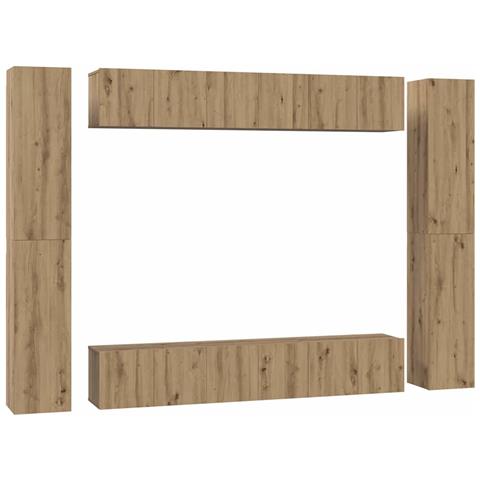 Set mobile TV 10 pcs rovere artigianale 30.5 x 30 x 90 cm - Foto 1