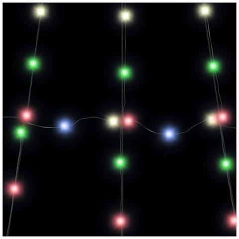 Albero di Natale LED con picchetti per il terreno Multicolore - Foto 9