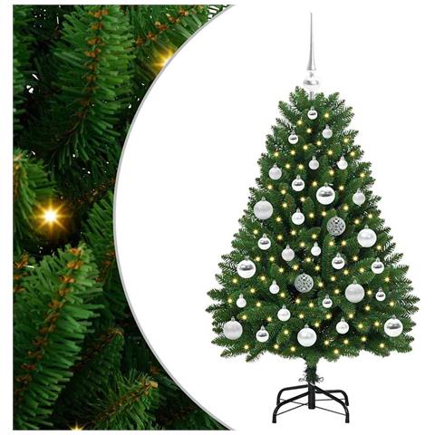 Albero di Natale artificiale Verde 120 cm PVC e Metallo - Foto 1