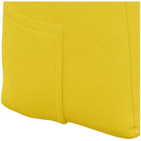 Cuscino per Schiena Giallo Chiaro 180 x 24 x 50 cm Tessuto - Foto 9