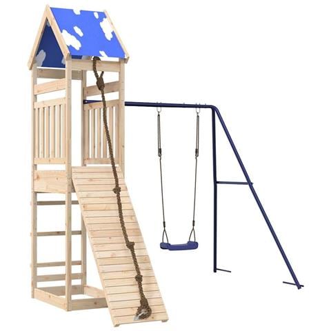 Set da Gioco da Esterno in Legno Massello di Pino - Foto 1