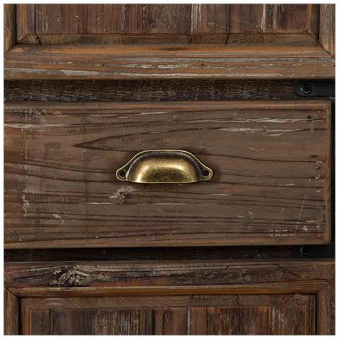 Armadio In Legno 4 Ante E 2 Cassetti 90x45x160h Cm - Foto 8
