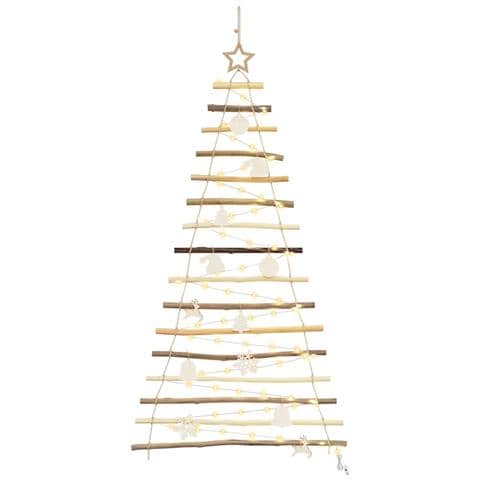 Albero di Natale Naturale 120 cm legno massiccio di frassino - Foto 1