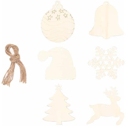 Albero di Natale Naturale 120 cm legno massiccio di frassino - Foto 9