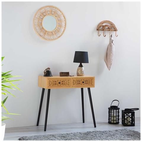 Mobile Da Ingresso In Legno Marrone 80x42x79 - Foto 2