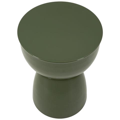 Tavolino D'appoggio Yao In Metallo Laccato Verde - Foto 2