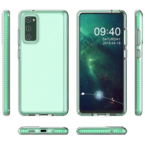 Custodia Trasparente In Tpu Con Cornice Colorata, Progettata Per Samsung Galaxy A72 4g, Colore Menta - Foto 2