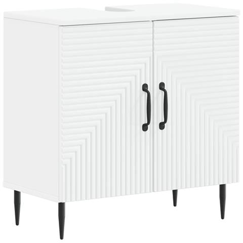 Armadio per Lavabo da Bagno HAARLEM Bianco 59,5 x 31,5 x 59 cm - Foto 1