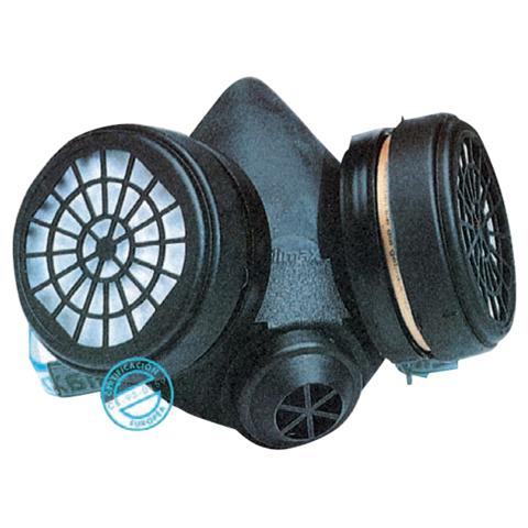 Maschera anti gas ed emissioni chimiche con due filtri - Foto 1