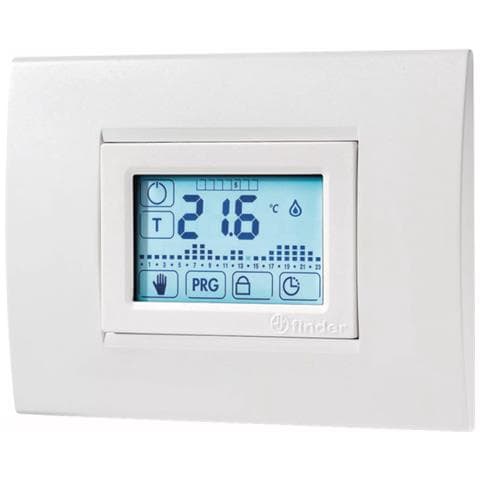 Cronotermostato 1c51 - Touch Screen - Bianco Batteria Con Fili Ad Incasso - Foto 2