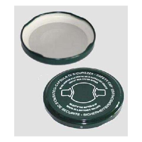 100 Tappi Capsule Twist-off Con Flip Per Vasi - Diametro 53 Mm - Foto 1