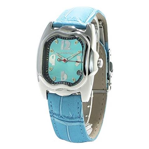 Chronotech Orologio Uomo CT7305M-03 – Cassa Grigia 41mm, Cinturino In Pelle Arancione – Movimento Al Quarzo