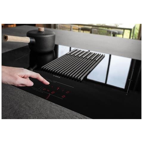 Piano Cottura BL / F / 83 a Induzione 4 Zone Cottura da 83 cm con Cappa Filtrante Colore Nero - Foto 2