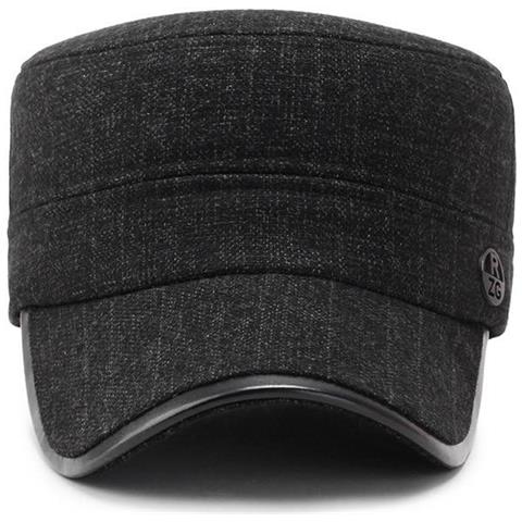 SLOWMOOSE - Cappelli Militari Caldi Invernali Da Uomo Per Berretto Piatto  Regolabile [ grigio Scuro] - ePRICE
