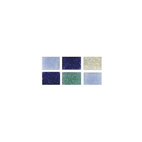 Mosaico Benna Per Arti E Mestieri Vetro Blue Shades 1x1 Cm 1 Kg 1300 Pezzi - Foto 2