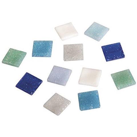 Mosaico Benna Per Arti E Mestieri Vetro Blue Shades 1x1 Cm 1 Kg 1300 Pezzi - Foto 1