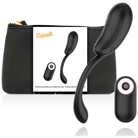 Coquette Egg Telecomando Ricaricabile Nero / oro - Foto 1