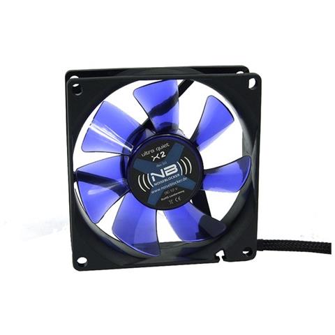 BlackSilentFan X2, Computer case, Ventilatore, Nero - Foto 1