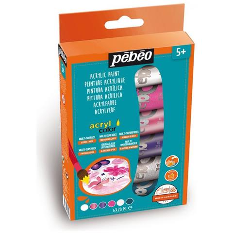 Kit Di Scoperta Della Pittura Acrilica - 6 Colori Girly - 6 X 20 Ml - Foto 1