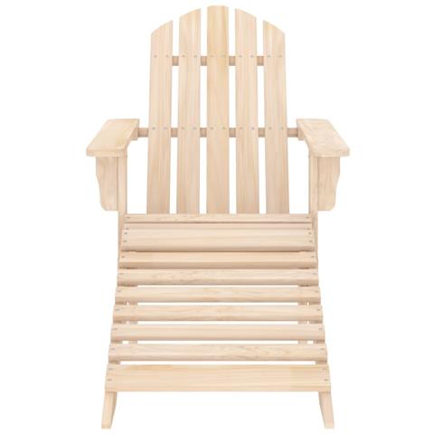 Sedia Adirondack Con Poggiapiedi E Tavolo Massello Di Abete - Foto 10
