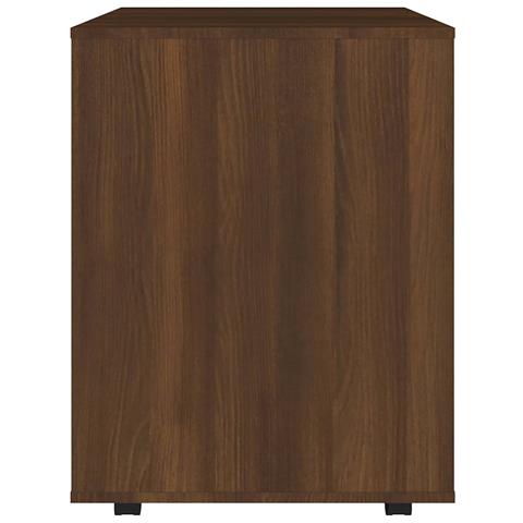 Armadietto Con Ruote Rovere Marrone 60x53x72 Cm In Legno - Foto 2