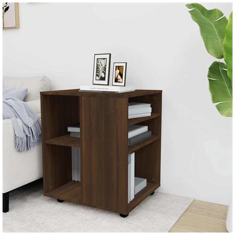 Armadietto Con Ruote Rovere Marrone 60x53x72 Cm In Legno - Foto 9