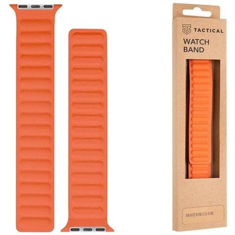 Cinturino 742 Originale Loop Leather Per Apple Watch 1-2-3-4-5-6-7-se 42 44 45mm Orange - Foto 1