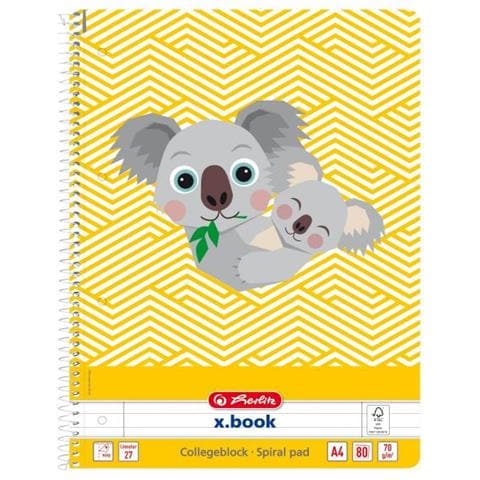 50039227 Quaderno Per Scrivere 80 Fogli Bianco, Giallo - Foto 1