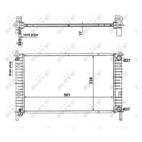 Radiatore Ford Fiesta 01- 56134 - Foto 1