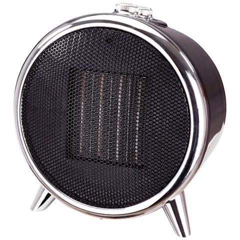 Briebe Ht1129 Termoventilatore Ceramico Portatile, 2 Livelli Di Potenza, Termostato Automatico 1500w Nero/argento - Foto 1