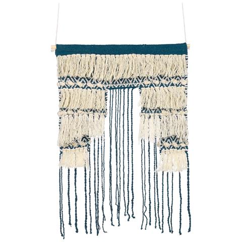 Decorazione Da Parete In Tessuto Nadra Irregolare Cotone Beige Chiaro - Foto 2