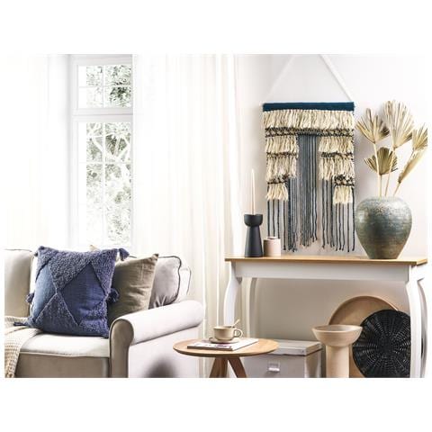 Decorazione Da Parete In Tessuto Nadra Irregolare Cotone Beige Chiaro - Foto 1