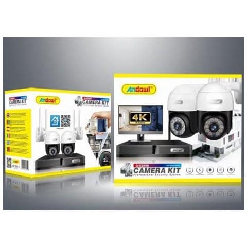 Kit di Videosorveglianza 2 Telecamere Wi-fi Ptz 4k Con Registratore Nvr Sistema Di Sicurezza Q-s2000 - Foto 2