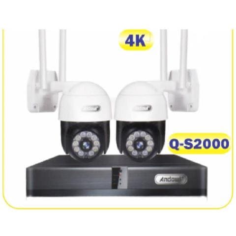 Kit di Videosorveglianza 2 Telecamere Wi-fi Ptz 4k Con Registratore Nvr Sistema Di Sicurezza Q-s2000 - Foto 6