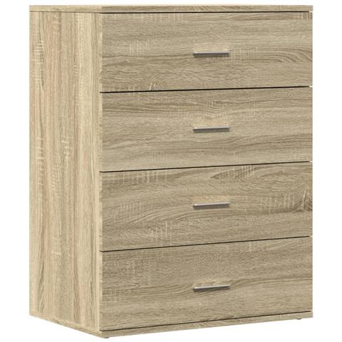 Credenza Rovere Sonoma 60x39x80 Cm In Legno Multistrato - Foto 2