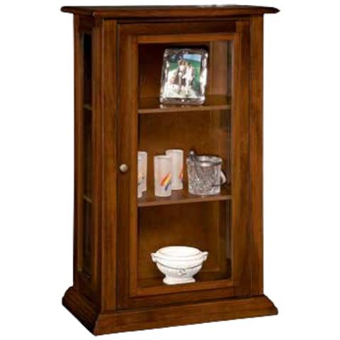 Vetrinetta Arte Povera In Legno 1 Porta Tinta Noce 67x38x116 - Foto 1