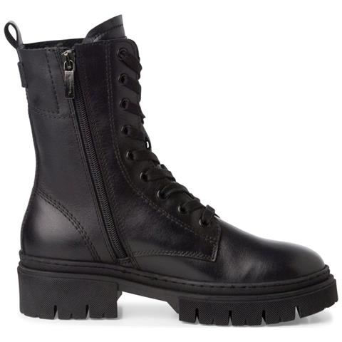 Lace Boot Black Stivali Pelle Scarpe Donna Nero Eu 38, 1-25213-43 001 - Foto 3