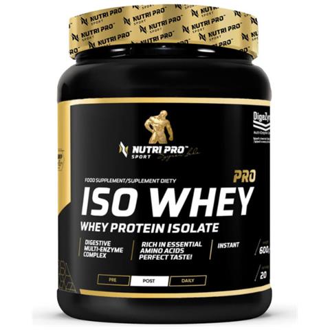Iso Whey Pro - Proteine Isolate Del Siero Del Latte 600 G - Gusto Biscotto Con Panna - Foto 1