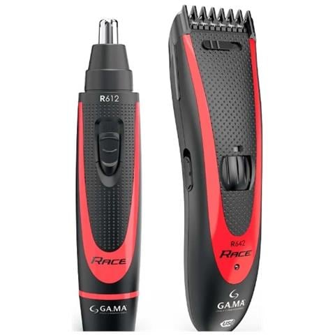 Tagliacapelli e Rifinitore R644 Linea con Autonomia 45 minuti Colore Nero Rosso - Foto 2