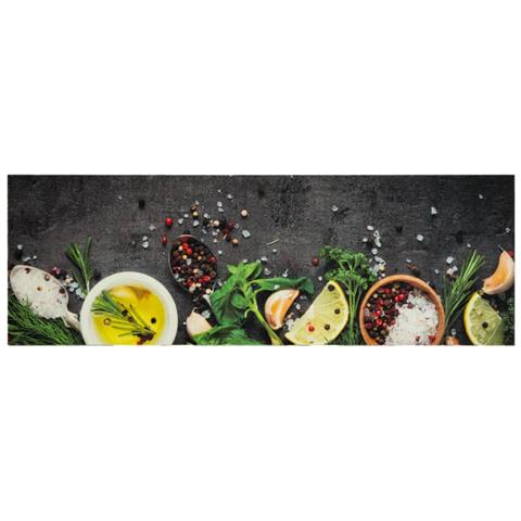 Lusso Casadino -  Tappeto Da Cucina Lavabile Spezie 60x180 Cm Velluto - Foto 1