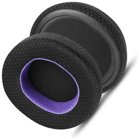 Cuscinetti Auricolari Traspiranti Per Cuffie Steelseries Arctis - Nero /viola - Foto 4