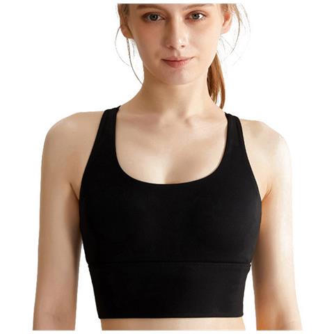 Reggiseno Sportivo Da Yoga Con Imbottitura Sul Petto, Top Corto Traspirante Da Allenamento  M - Foto 1