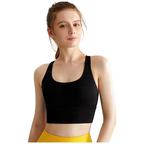 Reggiseno Sportivo Da Yoga Con Imbottitura Sul Petto, Top Corto Traspirante Da Allenamento  M - Foto 2
