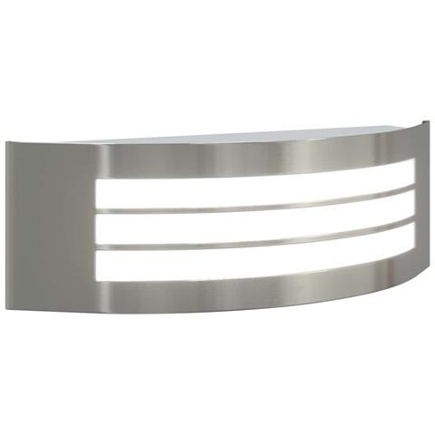 Luce da Parete Esterno Argento Acciaio Inox IP44 - Foto 9
