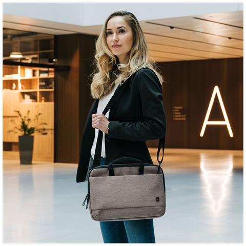 Slim Eco MOTION 14 - 15.6" 39,6 cm (15.6") Valigetta ventiquattrore Grigio - Foto 2