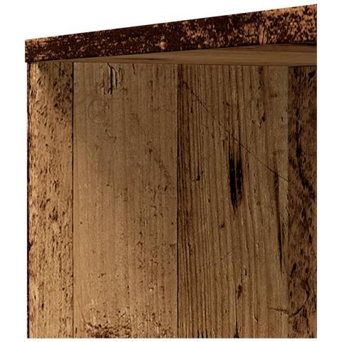 Armadietto da Bagno Stretto con Ruote Rovere Antico Truciolato - Foto 9