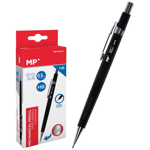 Pack 12 Unita Portamine Metallico 0.5 Mm Nero - Foto 1