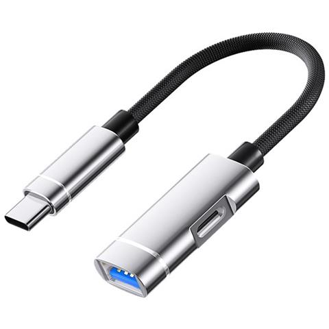 Adattatore Usb Type-c A Usb: Ricarica E Espansione Dati Silver - Foto 1